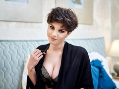 AbbieJoy - female with brown hair and  big tits webcam at LiveJasmin