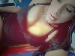 BLACKFANTASYSXX - shemale with brown hair and  small tits webcam at ImLive