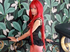 CHANNEL_RED - shemale with red hair and  big tits webcam at ImLive