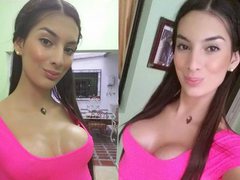 LauraLatinSunshine - shemale with black hair and  big tits webcam at ImLive