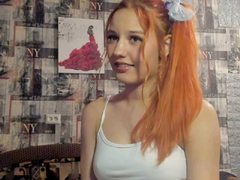 lovenutella - female with red hair and  small tits webcam at ImLive