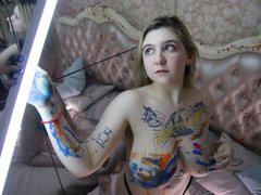 MelanieStoun - blond female with  big tits webcam at LiveJasmin