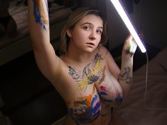 MelanieStoun - blond female with  big tits webcam at LiveJasmin