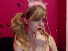 SaraKroftX - blond female with  small tits webcam at ImLive