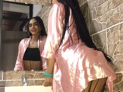 SexyHannaDoll - shemale with black hair and  small tits webcam at xLoveCam