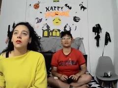 AfroditaandMax048 - female with black hair and  small tits webcam at ImLive