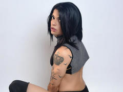 AlexJhonsson - shemale with black hair and  small tits webcam at LiveJasmin