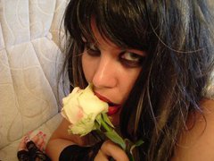BLOODYMORTICIA - female with black hair and  big tits webcam at xLoveCam