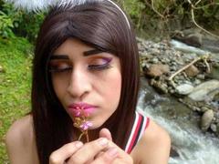 CatalinaCastro - shemale with brown hair and  small tits webcam at xLoveCam