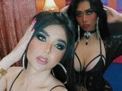 CharleneAndTamaraDuos - shemale with black hair and  small tits webcam at xLoveCam