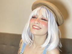 GaiaDeniska69 - blond female with  small tits webcam at xLoveCam