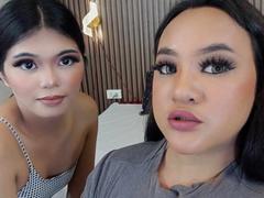 HotCumDuo - shemale with black hair and  small tits webcam at xLoveCam