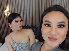 HotCumDuo - shemale with black hair and  small tits webcam at xLoveCam