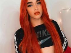 LunaFox69x - shemale with red hair and  small tits webcam at xLoveCam
