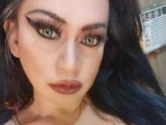 MistressKinykyJulia - shemale with black hair and  big tits webcam at xLoveCam