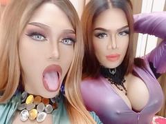 MorganQuinnLiaGomezDuo - shemale webcam at xLoveCam