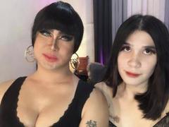 NaughtyLovelyDivas - shemale with black hair and  small tits webcam at xLoveCam