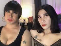 NaughtyLovelyDivas - shemale with black hair and  small tits webcam at xLoveCam