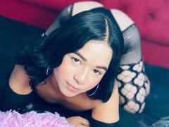 NoemiSanchez - shemale with black hair and  small tits webcam at xLoveCam