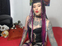 PleasureHottestTS - shemale with black hair webcam at xLoveCam