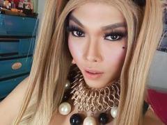 SexCommanderX - blond shemale with  small tits webcam at xLoveCam