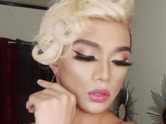 SkinnyLongHotDick - blond shemale with  small tits webcam at xLoveCam