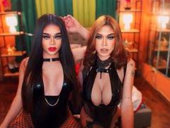 TwoLegendaryQueens - shemale with black hair and  small tits webcam at xLoveCam