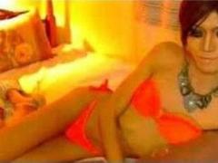HyperSexMistressTs - shemale with black hair and  small tits webcam at xLoveCam