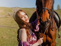 AnassteishaFisher - female with red hair and  big tits webcam at ImLive