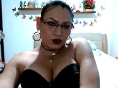 Anghelyka - shemale with black hair and  small tits webcam at ImLive