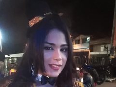 AlexaStarPorn - shemale with brown hair and  small tits webcam at LiveJasmin