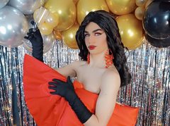 Kendallfox - shemale with black hair webcam at ImLive