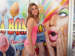 MeganFine - blond female with  small tits webcam at ImLive