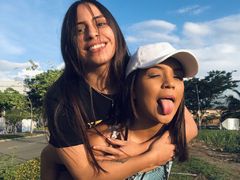 AbbyandMaddie - female with brown hair and  small tits webcam at LiveJasmin