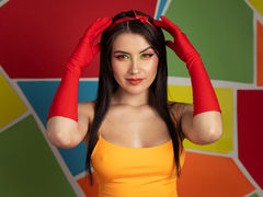 AmelieeMuller - female with brown hair and  big tits webcam at ImLive