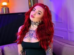 AnnaSinWine - female with red hair and  big tits webcam at LiveJasmin