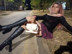 CuteEvelynn - shemale with red hair and  big tits webcam at xLoveCam