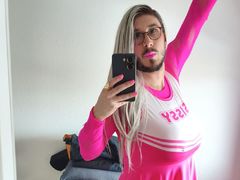 GingerPink - shemale with red hair webcam at LiveJasmin