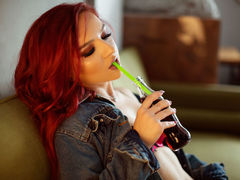 KatJolie - female with red hair and  big tits webcam at LiveJasmin