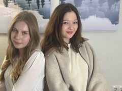 ShantaAndCostale - female with brown hair webcam at LiveJasmin