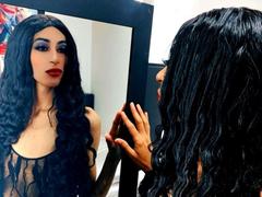 AdellaPineda - shemale with black hair webcam at xLoveCam