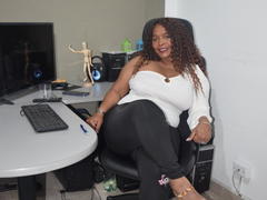 AinaEbonyQueen - female with brown hair and  small tits webcam at xLoveCam