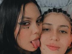 AlanaAndChaira - female with black hair and  big tits webcam at LiveJasmin