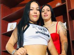 AlanaAndChaira - female with black hair and  big tits webcam at LiveJasmin