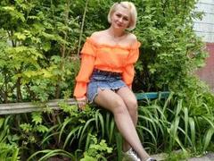 AlbinaFunny - blond female with  small tits webcam at xLoveCam