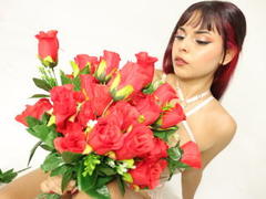 MitzyLue - female with red hair and  big tits webcam at ImLive