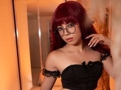 AmberVega - female with red hair and  small tits webcam at ImLive