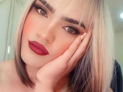 AngieDuchanes - blond shemale with  big tits webcam at xLoveCam