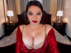 NikkiCumsALot - shemale with brown hair webcam at xLoveCam