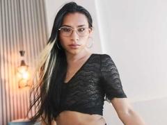 CamerunaAndDamian - shemale with black hair webcam at xLoveCam
